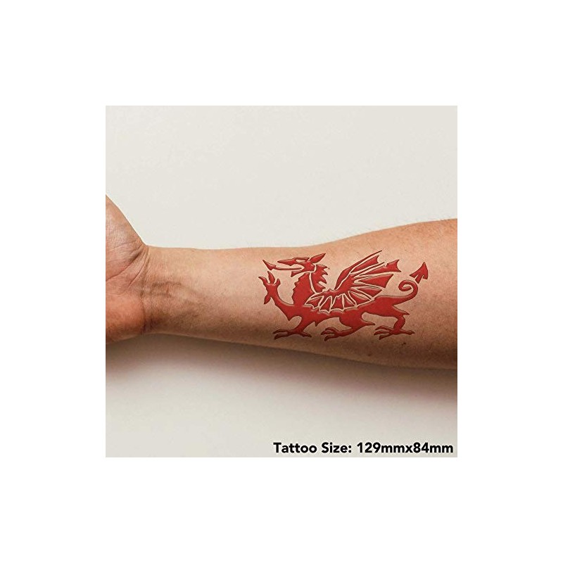 Azeeda Large 'Welsh Dragon' Temporary Tattoo (TO00041064)