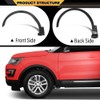 Front Pair Fender Flares Wheel Trim Opening Molding Left &