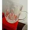 MIKASA CHRISTMAS TREE LEAD CRYSTAL SET OF 2 COFFEE TEA