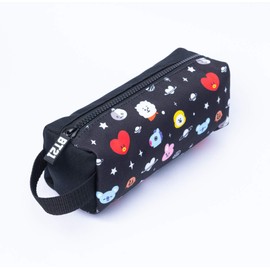 Grupo Erik Official BT21 Pencil Case - Cool Collection - Large Pencil Case, Large Pencil Case Black