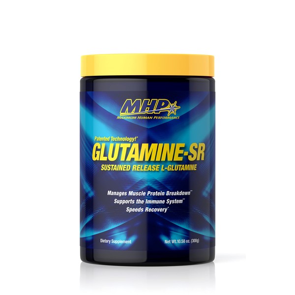 MHP 12-Hour Muscle Feeder, Glutamine-SR, Unflavored, 10.6 oz (300 g)