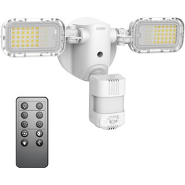 SANSI 90W 10,000LM LED Outdoor Flood Light with Remote Control, 50,000 Hrs Lifespan Security Light, 1000W Equiv. 5000K Dusk to Dawn IP65 Flood Light, Super Bright Outdoor Light for Garage Garden Yard