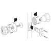 Prime-Line E 28328 Passage Door Latch Set, Glass Knob with