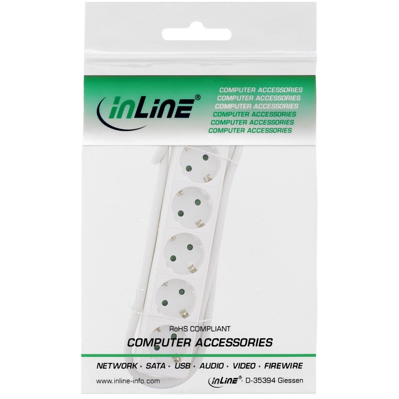 InLine® 16451 °F 5AC Outlet Power Cable Power Strip –