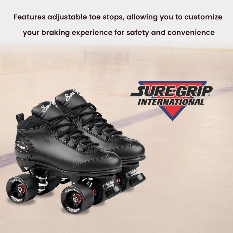 Sure-Grip Cyclone Roller Skate Black Mens 9 / Ladies 10
