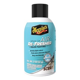 Meguiar's Air Re-Fresher Eliminador de Olores y Ambientador Olor a Auto Nuevo, Azul, 57 ml, G16402