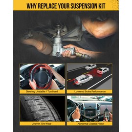 KAC Front Lower Control Arm Kit Fit for Toyota Sienna 1998-2003 Suspension Kit Replacement Control Arms