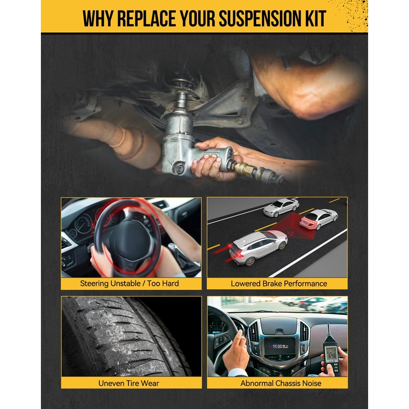 KAC Front Lower Control Arm Kit Fit for Toyota Sienna