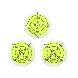 40MM 3PCS Bubble Spirit Level Circular Inclinometers Level Bubble for RV, Camper, Camera, Tripods Telescope, Turntables, Phonograph Measuring Toolsï¼40x10mmï¼