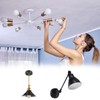 PATIKIL Straight Pipe Lamp Stems Rod Kit, 4Set M10 Carbon