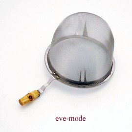 eve-mode 18-8 Stainless Steel Tea Strainer with Bamboo Handle, 70-50, Size 2.8 inches (70 mm), Depth 2.0 inches (50 mm)