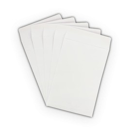 50 EcoSwift 6" x 9", Self-Seal White Paper Envelopes for Mailing Shipping Invitations Catalogs Documents Letters 6x9