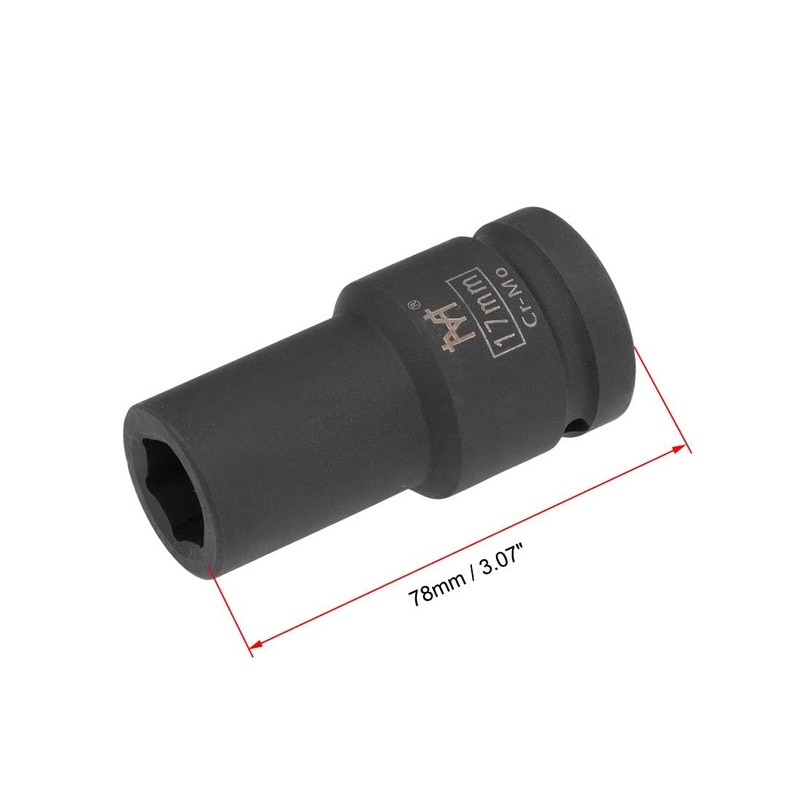 TA-VIGOR 3/4-Inch Drive by 46mm Deep Impact Socket, 6-Point, Durable