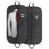 ecooe 2 x Black Garment Bag Polyester Garment Cover Clothes