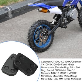 YOXUFA Mini Bike Brake Pads for Coleman CT100U CC100X Baja Doodlebug DB30 Motovox MBX10 MBX11 Monster Moto mmb80 mmb105 Predator 79cc 97cc 100cc Engine 49cc 50cc SYX Pocket Dirt Bike ATV Parts