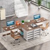 Tribesigns L Shaped Computer Desk with Storage Drawers, 59 inch