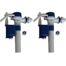 Side Mount Fill Valve for European Toilets, Includes 7/8-inch Screen Adapter 2-Pack