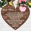 Wooden Heart Plaque Gift for Mum - Heartfelt Gift For
