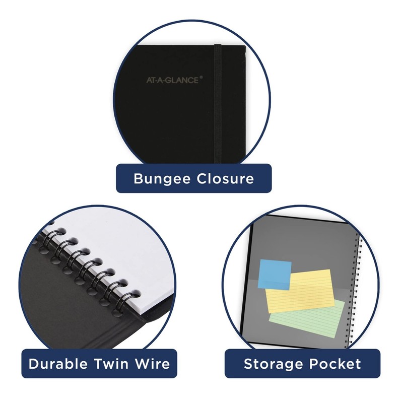 2019, Planning Notebook by AT-A-GLANCE, Undated, 8-1/2" x 11", Large,