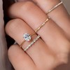 18K Gold Plated Rings Cubic Zirconia Rings for Women Dainty