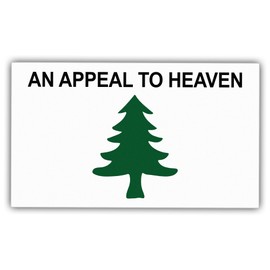 Liberty Tree Stickers an Appeal to Heaven Flag Sticker Vinyl Stickers Weather-Resistant Stickers for Water Bottles Laptop Window Car Size 4"