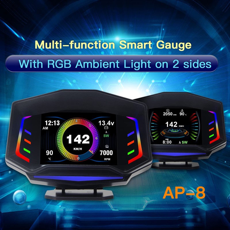 Fastsun Car Head Up Display Car Universal Dual System OBD2
