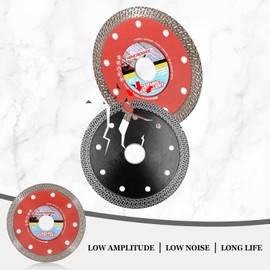 NINEROARS Diamond Saw Blade 4-1/2 Inch Super Thin Diamond Tile Blade with Flange, 4.5" Mesh Turbo Diamond Cutting Disc for Granite Marble Porcelain Ceramic Tile Brick Diamond Blade for Angle Grinder