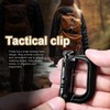 6 Pack 2.12“ Tactical Locking D Ring Plastic Carabiner Backapck