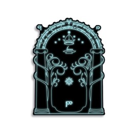 LOTR - calcomanía calcomanía para puertas enanas para portátil de coche, 5.5 x 5 pulgadas (color)
