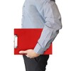 Rapesco VFDCB0R3 Clipboard Folder with Slip Pocket A4+ Red