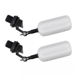 Timsec 2 Pack 1/2 Inch Float Ball Valve Adjustable Arm for Livestock Water Trough Aqu