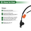 Motoforti Compatible with Honda ABS Wheel Speed Sensor ABS Sensor