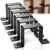 MooxHAI 6 Pcs 4" x 4" Strap Post Ties,Heavy Duty