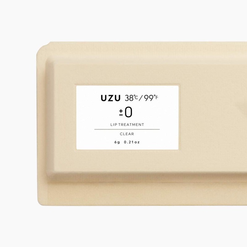 UZU BY FLOWFUSHI Lip Treatment, 38℃/99℉, ±0, Clear, SPF20 PA++