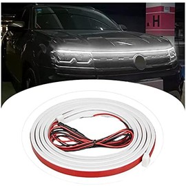 Tira de luces LED para exteriores de coche, kit de haz de luz dinámica, flexible y dinámica para capó de coche, luz impermeable para coche,