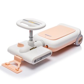 12V Kids Cleaning Go Kart with Mop Function – 35W Motor, Retractable Design (Extends 6cm), Built-in Music & LED Lights, 1.86-2.49MPH Ride-On Toy for Ages 3-6