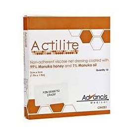 Advancis Medical 99XX9150 Actilite Dressing Pad, 5cm x 5cm, Pack of 10