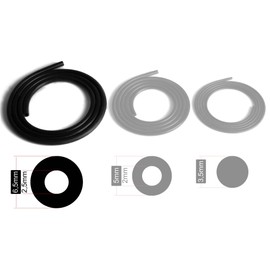 1m ø6,5mm Conductive Rubber Silikon Schlauch Elektrode für ESTIM TENS Reizstromgerät