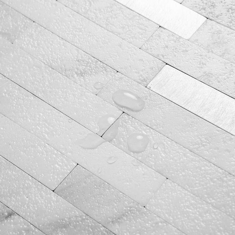 DICOFUN 10-Sheet Peel and Stick Backsplash Tile, Faux White Marble