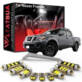 WLTATBUA LED Interior Light Kit Package Replacement for Nissan Frontier 2005-2013 2014 2015 2016 2017 2018 2019 2020 2021 2022, Super Bright 6000K White License Plate Bulbs + Install Tool