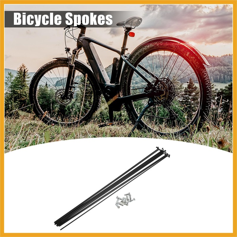 Partuto 12 Pcs 14G J Bend 293mm Bike Bicycle Spokes