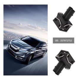 ECSiNG 2 Sets 2 Pin Female Connector with Sockets and Gaskets Compatible with VW Skoda Seat 357972752 Car Repair Kit Rotating Lamp Bracket