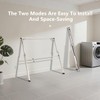 95 inches Foldable Clothes Drying Rack, Heavy Duty Stainless Steel