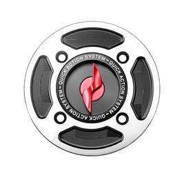 Motorcycle Gas Tank Cover Fuel Tank Cap Aluminum Accessories Fit for Ducati Streetfighter V4 899 959 1199 1299 Panigale V4 S (Red)