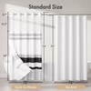 AmazerBath No Hook Shower Curtain and Liner Set, Shower Curtain