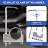 Infreecs 2.5 Inch Universal Exhaust Hanger, Exhaust Clamp with Hanger