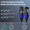EBXYA XLR Microphone Cable 5m/16.4ft 4-Pack - 3-Pin Balanced Shielded