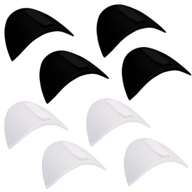 XNBTFK 4 Pair Shoulder Pads，2 Pairs Of Black And 2 Pairs Of White Shoulder Pads，Shoulder Pads For Women Clothes，Men'S Suit Shoulder Pads，uitable For Various Long Sleeved Clothing