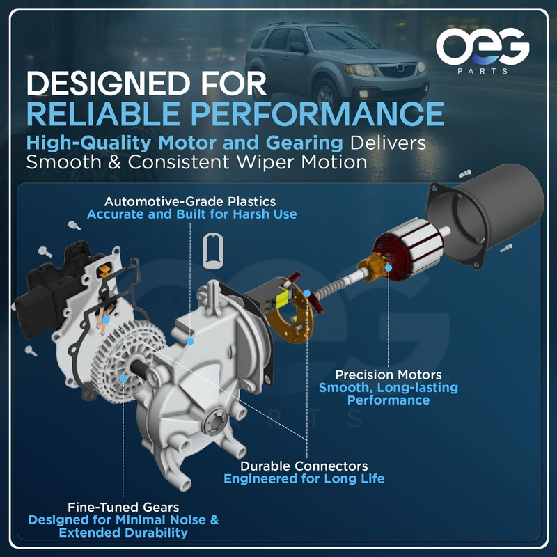 OEG Parts New Windshield Wiper Motor Compatible with Honda CR-V