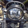 ZZJAUBI Black 5-3/4inch Headlight with Motorcycle Headlight Housing Bucket compatible
